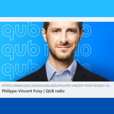 Philippe-Vincent Foisy QUB Radio