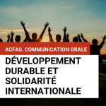 Visuel. Acfas 2023. Développement durable et solidarité internationale