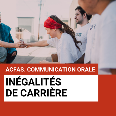 Visuel. ACFAS. Inégalité de carrière